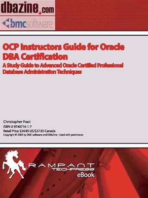 cover image of OCP Instructors Guide to Oracle DBA Certification